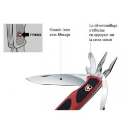 VICTORINOX - RANGERGRIP 74 ROUGE -Chasse Fournitures Boutique victorinox rangergrip 74 rouge 2